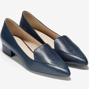 Cole Haan Navy Blue Dellora Skimmer Flat